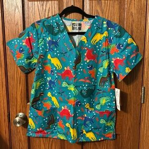 NWT butter soft scrub top